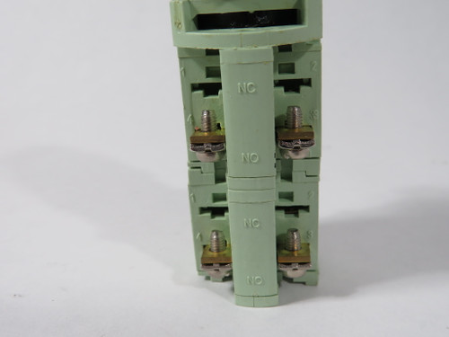 Generic Wide Base Green Momentary Push Button Switch 4NO 10A 250VAC USED