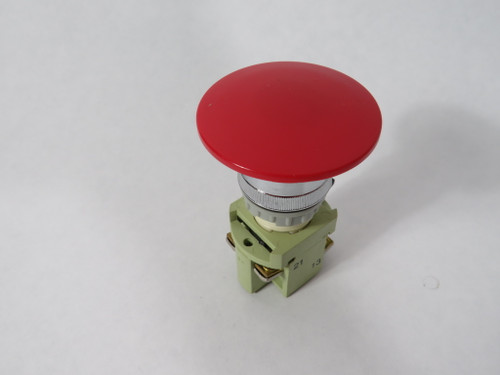 Generic 50mm Mushroom Momentary Push Button Switch 1NO 1NC Shelf Wear NOP