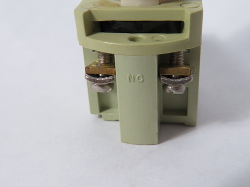 Generic Momentary 22.5mm Red Push Button 1NO 1NC 10A 250VAC 7.5A 380VAC USED