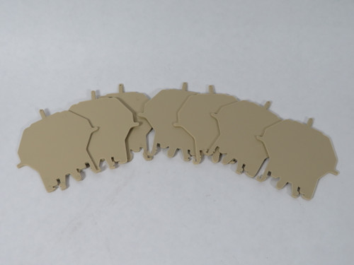 IMO ES6PBEIGE Terminal Block End Plate Lot of 7 NEW
