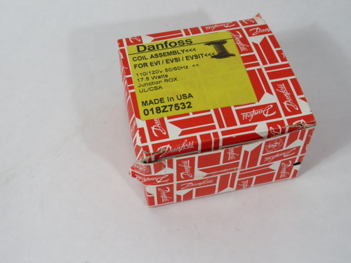 Danfoss 018Z7532 EVI/EVSI/EVSIT Solenoid Coil 110-120V 50-60Hz 17.5W BOX DMG NEW