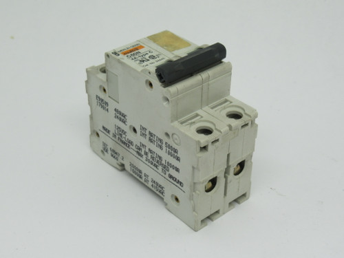 Merlin Gerin 24445 C60N Circuit Breaker 4A 480VAC 2-Pole USED
