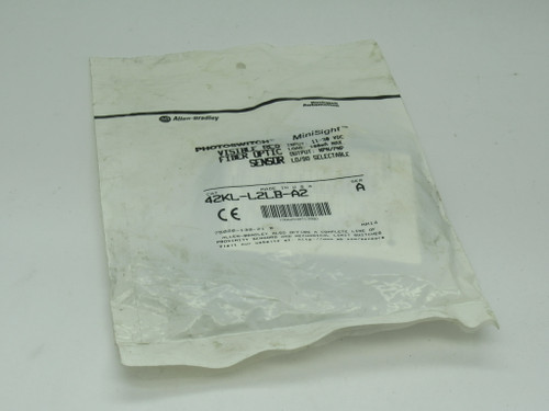 Allen-Bradley 42KL-L2LB-A2 MiniSight Visible Red Fiber Optic Sensor Ser. A NWB