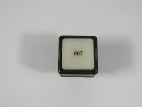General Electric P9SPLBGD White Push Button "OUT" No Mounting Latch USED
