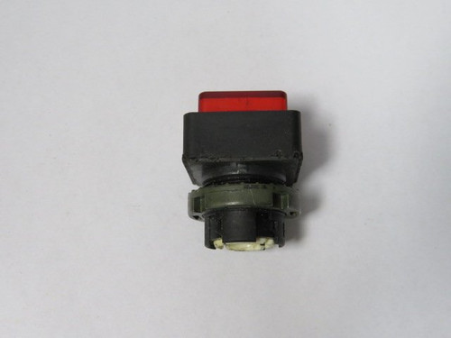 General Electric P9SPLRSD Red Push Button "ON" No Mounting Latch USED