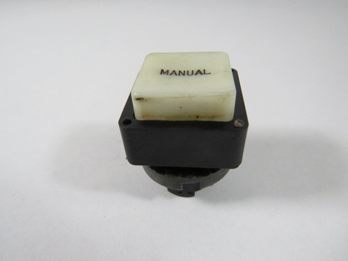 Telemecanique ZB5CW113 White Push Button Operator w/ Manual Marking USED