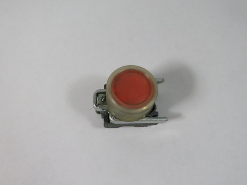Telemecanique ZB4-BPA4 Red Clear Boot Push Button Operator Only USED