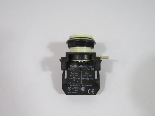 Cutler-Hammer E22H2X4 Indicating Light 240V 2.2W No Lens USED