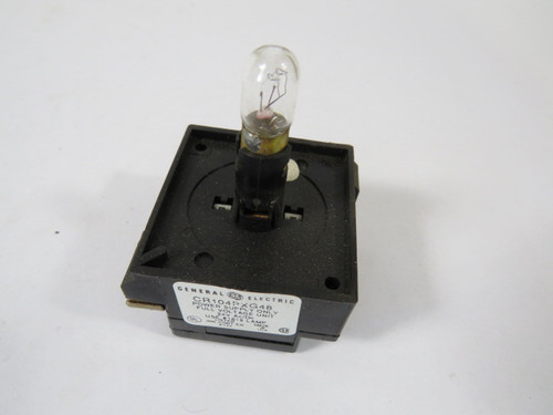 General Electric CR104PXG48 Full Voltage Socket W/Lamp 24VAC/DC USED