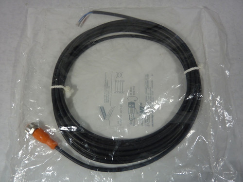IFM Electronic EVC002 Connector Cable 300V 80C 4 x .34mm2 5M Length NWB