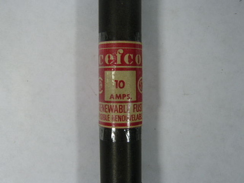 Cefco RF10/600 Renewable Fuse 10A 600V USED