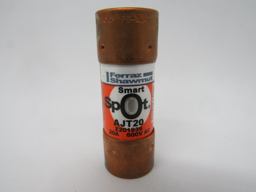 Ferraz Shawmut Mersen AJT20 Smart Spot Time Delay Fuse 20A 600VAC USED