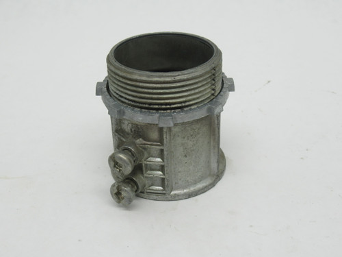 Halex L129 Zinc EMT Set Screw Connector 1.5"T 1.75"OD 2.25"L Lot of 10 USED