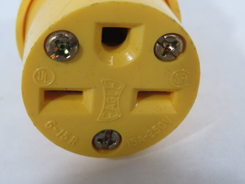Eagle 4227 Yellow Grounding Plug 15A 250V 3W 2P ! NOP !