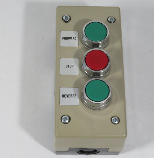 Generic Push Button Station Momentary FORWARD STOP REVERSE SHELF WEAR NOP