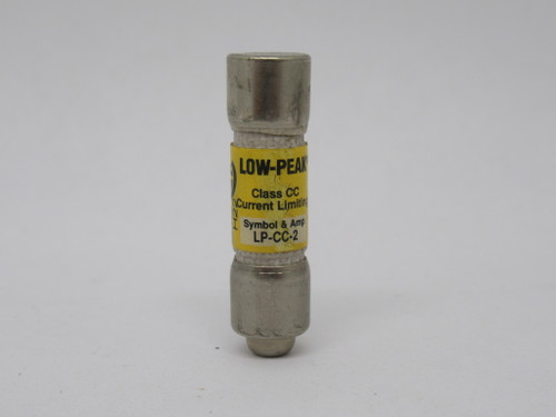 Cooper Bussmann LP-CC-2 Low-Peak Time Delay Current Limiting Fuse 2A 600VAC USED