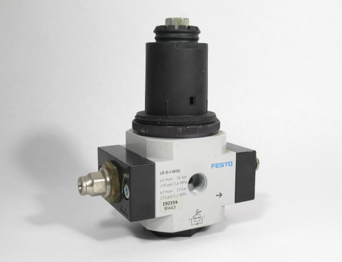 Festo 192314 LR-1/2-D-I-MIDI Pressure Regulator 16 bar 230 PSI *No Cap* USED