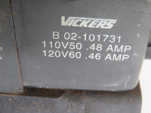 Vickers 02-127391 DG5S4-042C-TM-FW-B5-60 Directional Control Valve 3000 psi USED