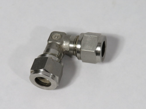 Hoke 6LU316 Gyrolok Stainless Steel Union Elbow 3/8" Tube OD SHELF WEAR NOP