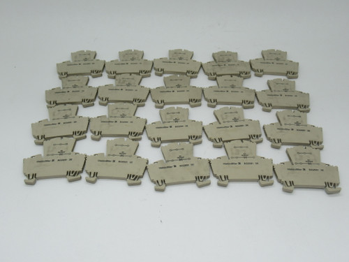 Weidmuller WDK2.5D Terminal Block 2.5mm 26-12AWG Beige Lot of 20 USED