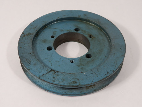 Maska 1B 6.0 SDS V-Belt Sheave 1/2 to 2" Bushing 1 Groove 6.35" OD A B Belt USED
