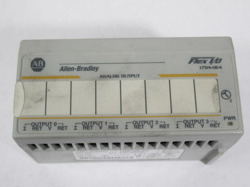 Allen-Bradley 1794-OE4 Series B Flex 4 Pt Analog Output Module 24VDC 15mA USED