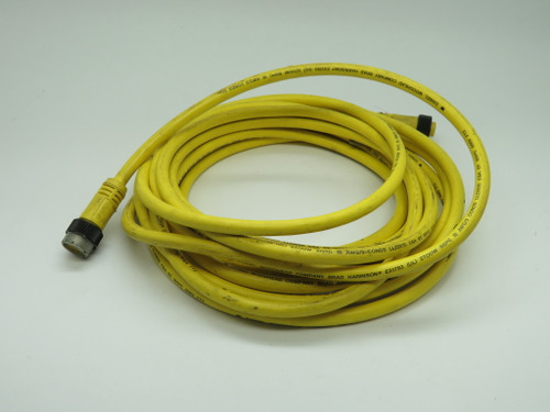 Woodhead 41002 Male/Female Cable Assembly 3-Pole 13A 600V 25' Length USED