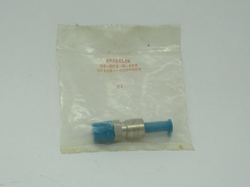 Swagelok SS-QC4-S-4PM Quick Connect Stem w/o Valve 0.3CV 1/4" Male NPT NWB
