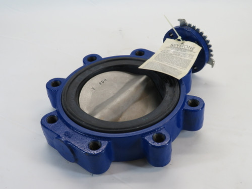 Keystone AR2 Lug-Style Butterfly Valve 6" 805 Trim CI Body 316SS Disc & Stem NOP
