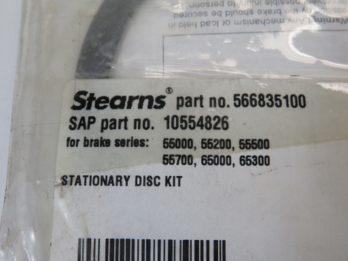 Stearns 5-66-8351-00 Brake Stationary Disc Kit NWB