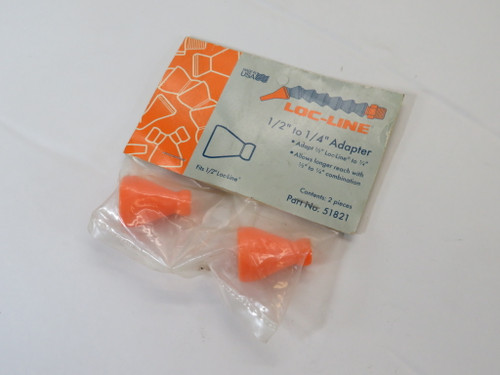 Loc-Line 51821 Reducing Adapter 1/2" to 1/4" 2-Pack HOLEY BAG NWB