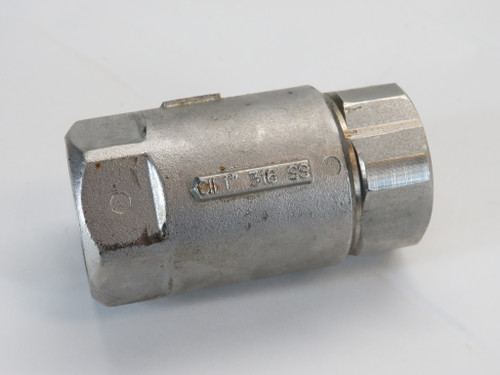 Conbraco 62-105-01 Ball Cone Check Valve 1" 316SS 125-S 400 WOG SHELF WEAR NOP