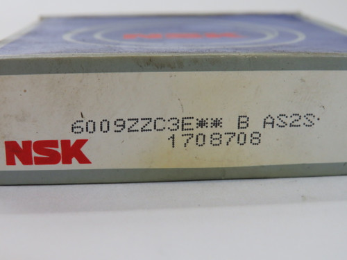 NSK 6009ZZC3E Deep Groove Ball Bearing 75mm OD 45mm ID 16mm W SEALED NEW