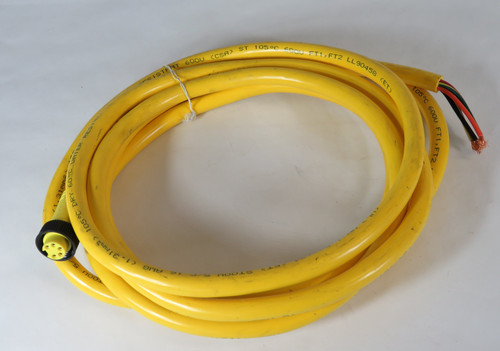 Brad Harrison 105000A01F120 Mini Change Single Ended Cordset 5P 8A 600V 12' NOP