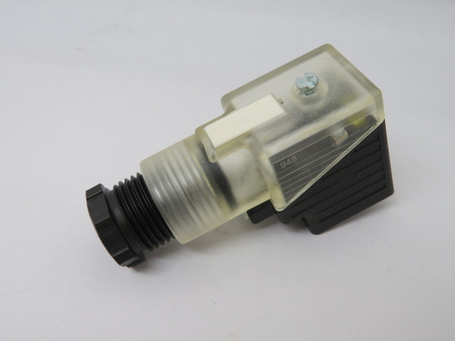 Rexroth R900057453 Plug-In Solenoid Valve Connector 4A 12-240VAC/DC NO SEAL NOP