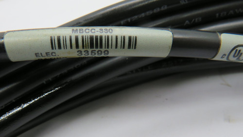 Banner MBCC-330 33599 Single Ended Cordset 3 Pin 7/8" 30' DIRT/SHELF WEAR NOP