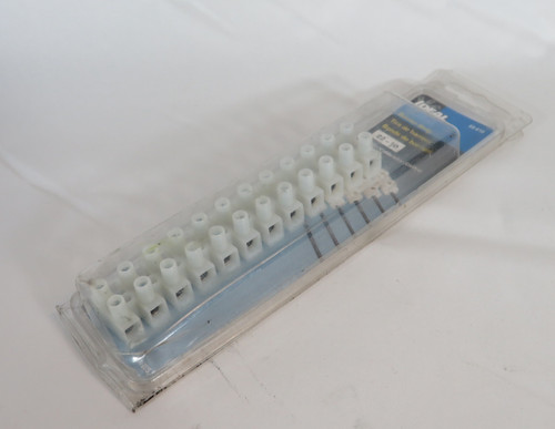 Ideal 89-610 Clear Barrier Terminal Strip 12 Pole 20/30A 600/300V NEW