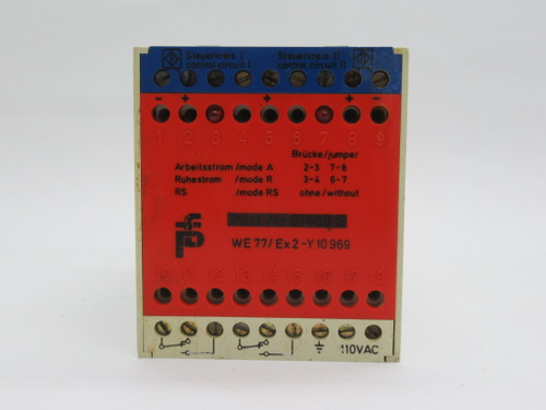 Pepperl + Fuchs WE77/EX2-110V 01669S Switch Amplifier 110VAC 2-Channel USED