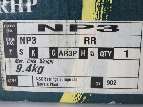 RHP NP3 Pillow Block Bearing 2-Bolt 3" Bore BOX DAMAGE NEW