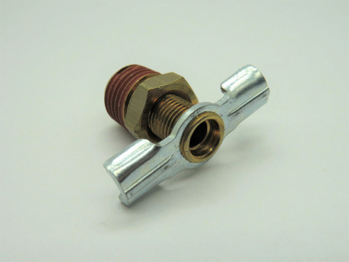 Generic Brass Drain Cock w/ External Seal 1/4 NPT 5-Pack NWB