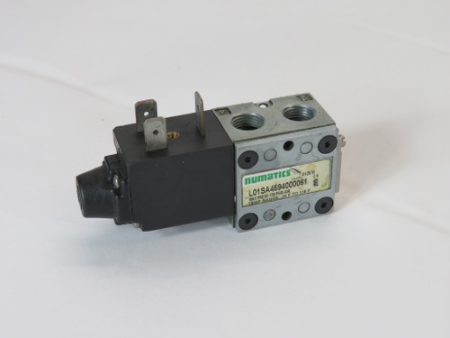 Numatics L01SA4594000061 Solenoid Valve 24VDC 1/8" NPT 150 psi USED