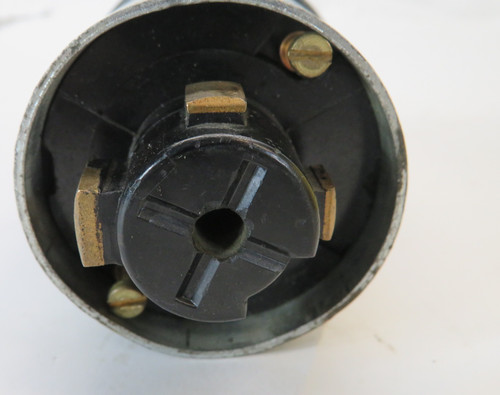 Hubbell 25415 Vintage Twist Lock Plug 30A 600VAC 20A 250VDC 5W 4P COS DMG USED