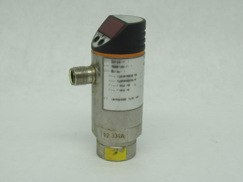 IFM PN5004 Pressure Sensor 0-10 bar 0-1000 kPa 0-145 psi G1/4 Port 18-36VDC USED