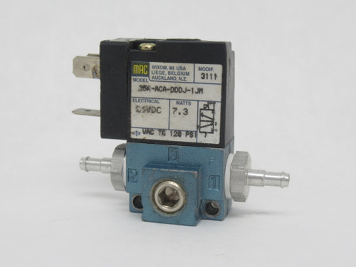 Mac 35A-ACA-DDDJ-1JM Solenoid Valve 24VDC 7.3W 1/8" 120 psi USED