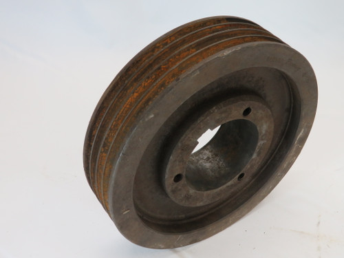 Browning 4Q3V80 Pulley 3/4"-2-11/16"ID Q1 Bushing 4Groove 8"OD 3V Belt RUST USED