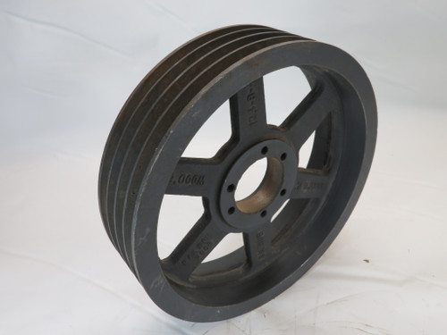 TB Woods 4B12.4SK Sheave 1/2"-2-5/8" SK Bushing 12.75"OD 4 Grooves A/B Belt USED