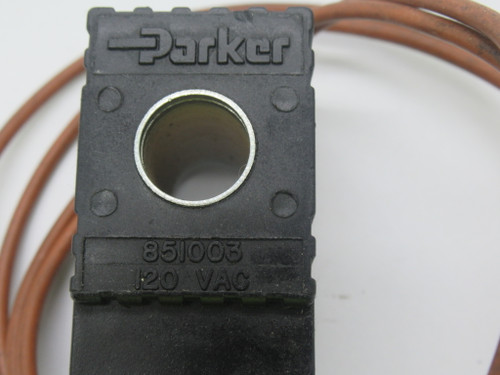 Parker 851003-120 Solenoid Coil 120VAC 12W USED