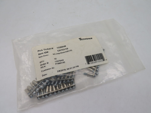 Techspan CA721/10 Terminal Block Jumper 10 Position 5mm Lot of 5 HOLEY BAG NWB