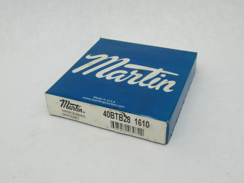 Martin 40BTB28 Taper Bushed Sprocket 1/2"-1-5/8" Bore 28T 40 Chain BOX DMG NEW