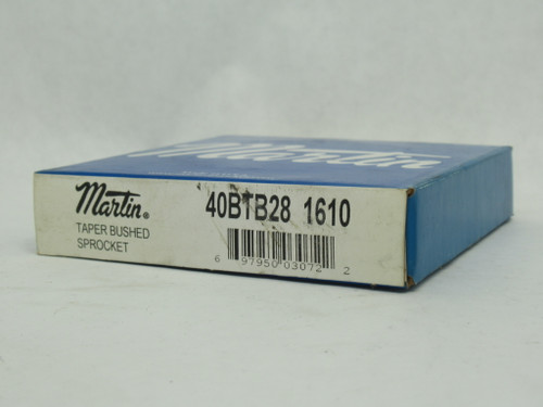 Martin 40BTB28 Taper Bushed Sprocket 1/2-1-5/8" Bore 28 Teeth SEALED NEW